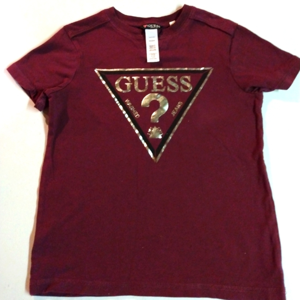 Guess boys burgendy Tshirt